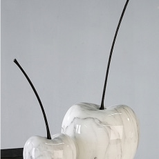 Dekorácia čerešňa Marble keramická, 42 cm - 2