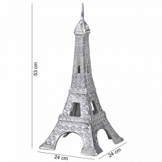 Dekorácia Eiffel Tower, 53 cm, hliník - 2