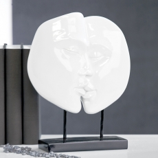 Dekorácia Kiss, 28 cm, biela - 3