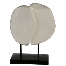 Dekorácia Kiss, 28 cm, biela - 7