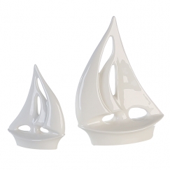 Dekorácia porcelánová Boat, 30 cm