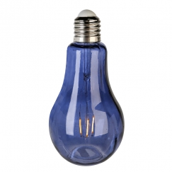 Dekoratívna lampa Filaments, 22 cm, modrá