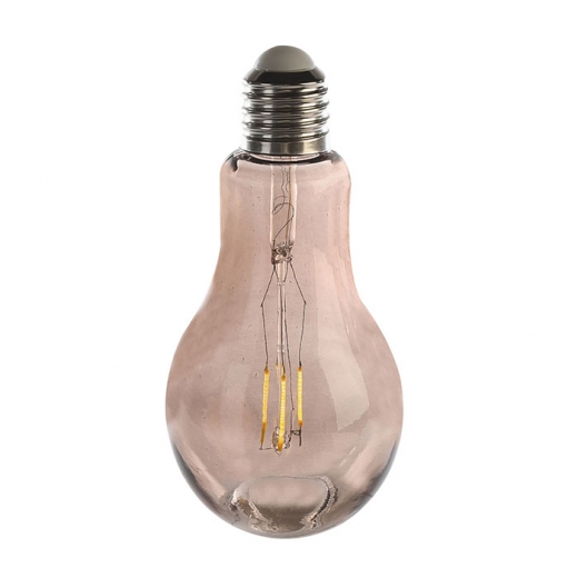 Dekoratívna lampa Filaments, 22 cm, sivá - 1