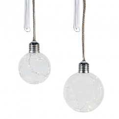 Dekoratívna LED lampa Sphere, 15 cm, číra