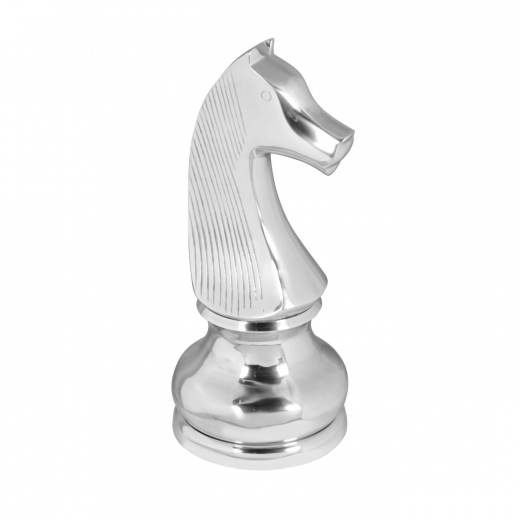 Dekoratívna šachová figúra Jazdec, 60 cm, hliník - 1