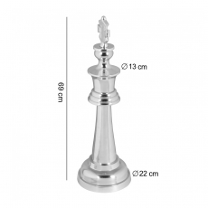 Dekoratívna šachová figúra Kráľ, 70 cm, hliník - 2