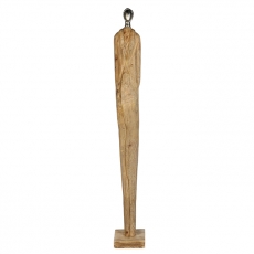 Dekoratívna soška Lenna, 95,5 cm, prírodné drevo - 2