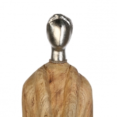 Dekoratívna soška Lenna, 95,5 cm, prírodné drevo - 3