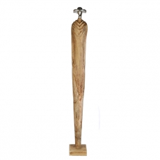 Dekoratívna soška Oleg, 95,5 cm, prírodné drevo - 2