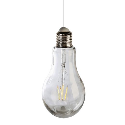Dekoratívna závesná lampa Filaments, 18 cm, číra - 1