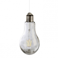 Dekoratívna závesná lampa Filaments, 18 cm, číra - 1