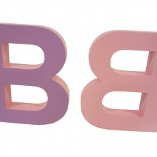 Dekoratívne písmeno obojstranné B, 18 cm - 4