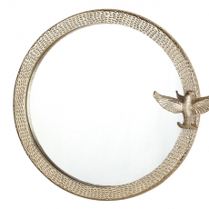 Dekoratívne závesné zrkadlo Clein, 40 cm, zlatá - 1