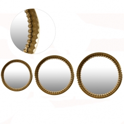 Dekoratívne závesné zrkadlo Louis, 50 cm, zlatá