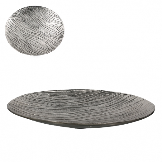 Dekorativní mísa Ross, 45 cm, stříbrná - 1
