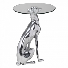 Dekorativní odkládací hliníkový stolek Dog, 50 cm - 5