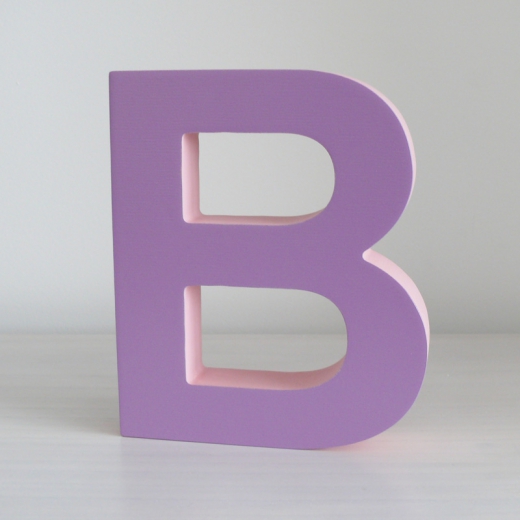 Dekorativní písmeno oboustranné B, 18 cm - 1