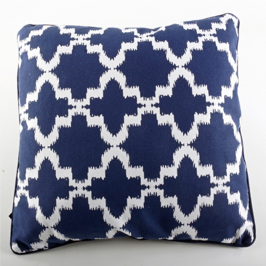 Dekorativní polštář Onyx, 45x45 cm, modrá/bílá - 1