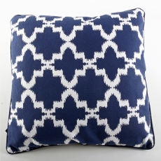 Dekorativní polštář Onyx, 45x45 cm, modrá/bílá - 1