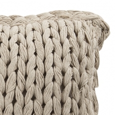 Dekorativní polštář pletený Tika, 45x45 cm béžová - 2