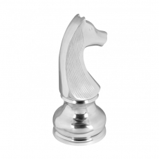 Dekorativní šachová figura Jezdec, 60 cm, hliník - 4
