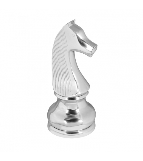 Dekorativní šachová figura Jezdec, 60 cm, hliník