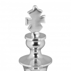 Dekorativní šachová figura Král, 70 cm, hliník - 3