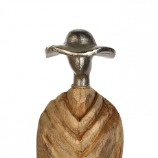 Dekorativní soška Oleg, 95,5 cm, přírodní dřevo - 3