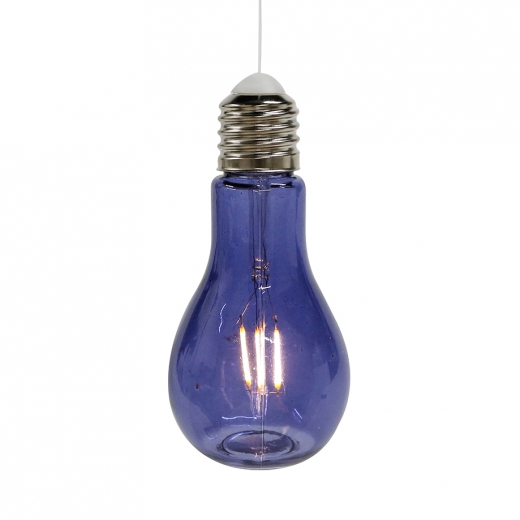 Dekorativní závěsná lampa Filaments, 18 cm, modrá - 1