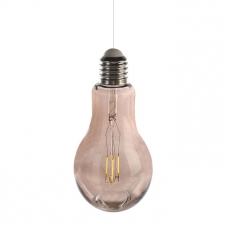 Dekorativní závěsná lampa Filaments, 18 cm, šedá - 1