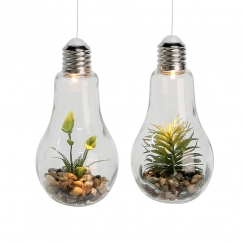 Dekorativní závěsná lampa Žárovka, 18 cm, sada 2 ks