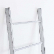 Dekoratívny rebrík Mariana, 145,5 cm, antik biela - 2