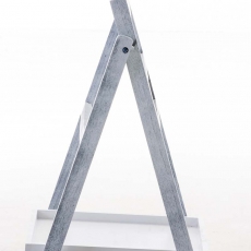 Regál s tabuľou Karma, 65 cm, antik sivá - 2