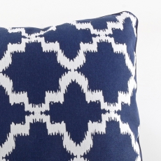 Dekoratívny vankúš Onyx, 45x45 cm, modrá/biela - 2