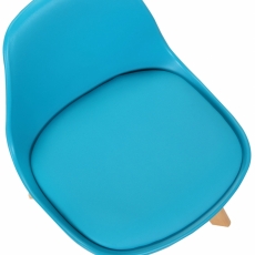 Detská jedálenská stolička Lindi, modrá - 5