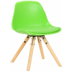 Detská jedálenská stolička Nakoni, zelená