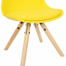 Detská jedálenská stolička Nakoni, žltá - 6