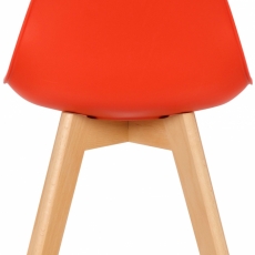 Dětská jídelní židle Lindi, červená - 4