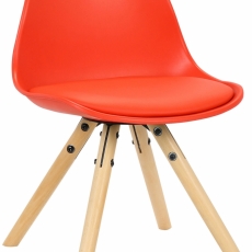 Dětská jídelní židle Nakoni, červená - 1
