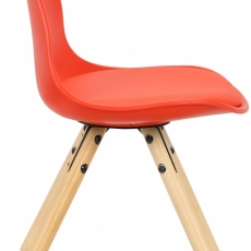 Dětská jídelní židle Nakoni, červená - 3