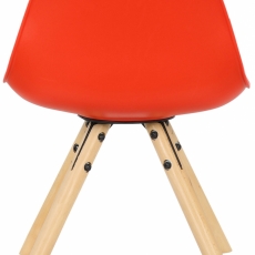 Dětská jídelní židle Nakoni, červená - 4