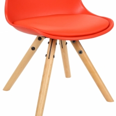 Dětská jídelní židle Nakoni, červená - 6