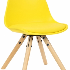 Dětská jídelní židle Nakoni, žlutá - 1