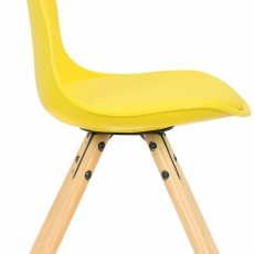 Dětská jídelní židle Nakoni, žlutá - 3