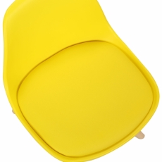 Dětská jídelní židle Nakoni, žlutá - 5