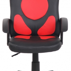Detská kancelárska stolička Adale, čierna / červená - 2