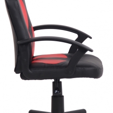 Detská kancelárska stolička Adale, čierna / červená - 3