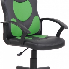 Detská kancelárska stolička Adale, čierna / zelená - 1