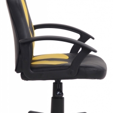 Detská kancelárska stolička Adale, čierna / žltá - 3