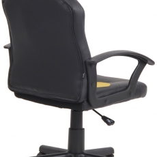 Detská kancelárska stolička Adale, čierna / žltá - 4